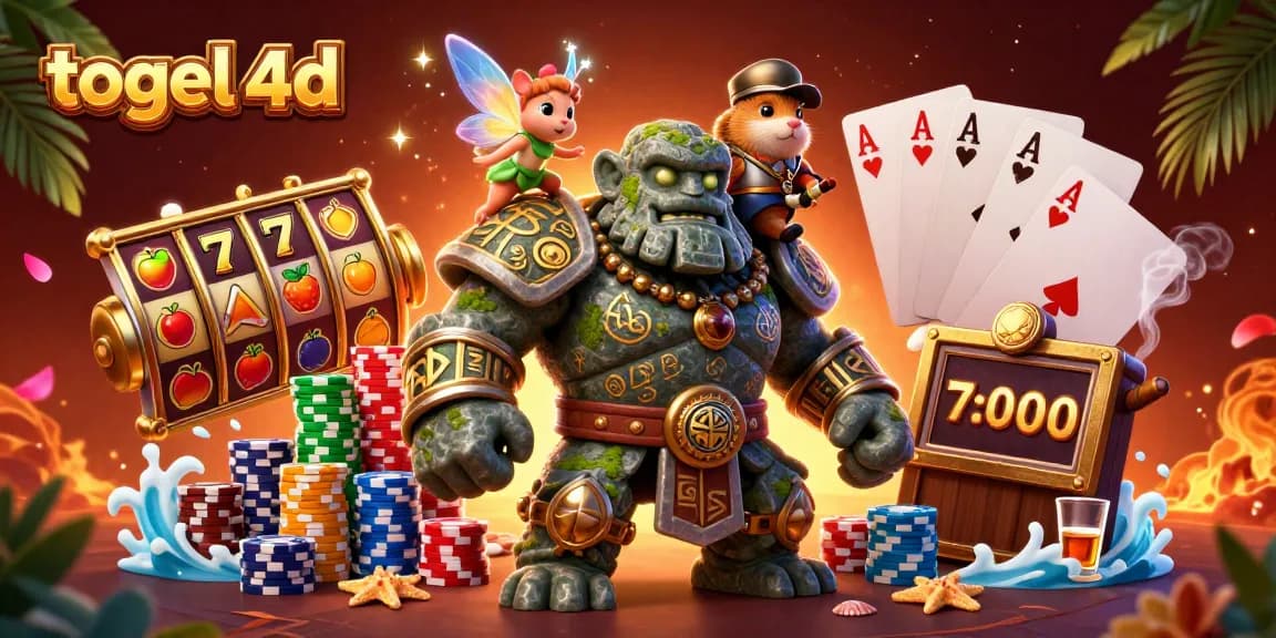 Menangkan togel 4d dengan berbagai simbol slot dan golem penjaga yang ajaib.