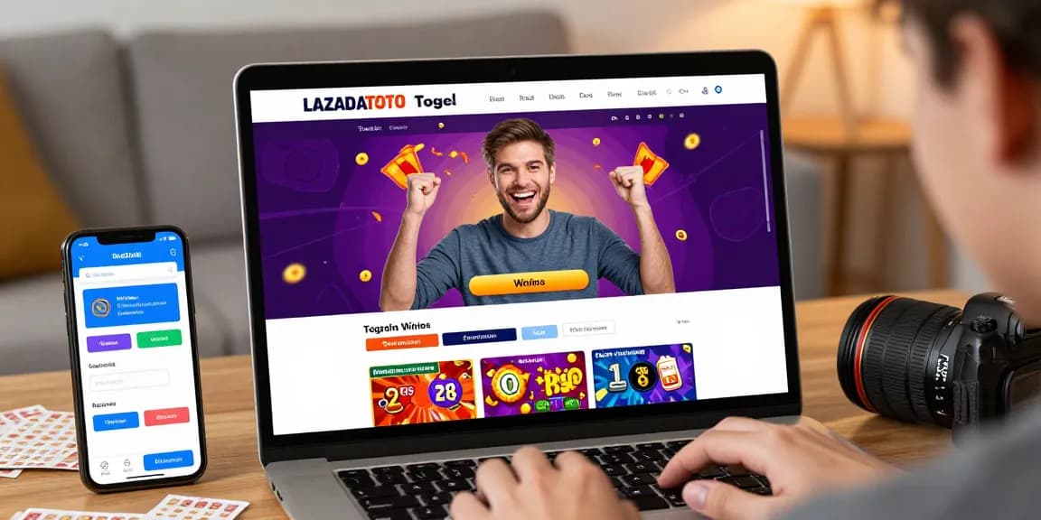 Pengguna LAZADATOTO merayakan kemenangan togel online dengan antusias di rumah.