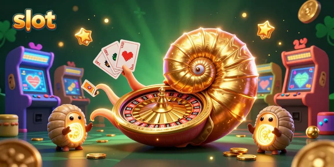 Spin slot machines and win jackpots with vibrant casino gaming characters and elements.