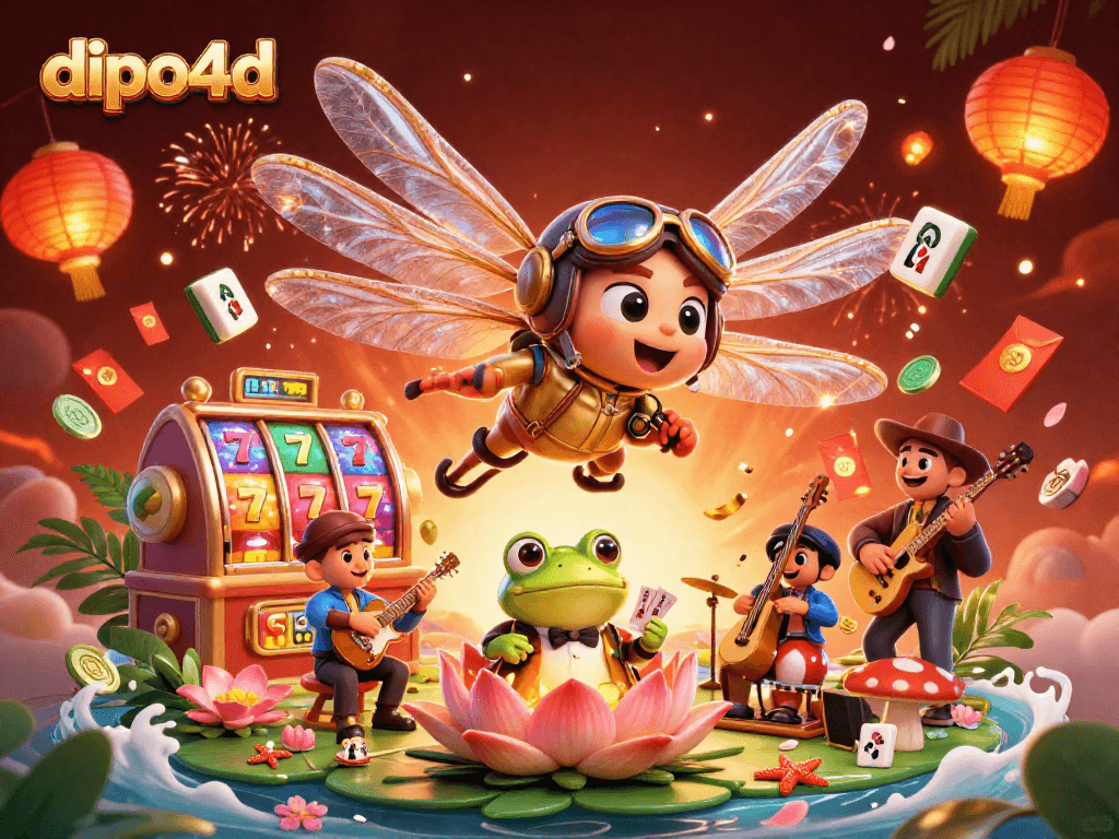 Engage with thrilling games at dipo4d, featuring vibrant slot reels and lively characters!