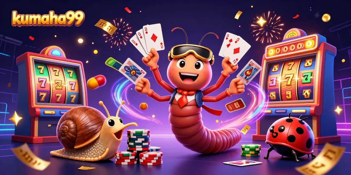 Menangkan slot gacor di kumaha99 dengan dealer kartu dan simbol keberuntungan berkilauan.