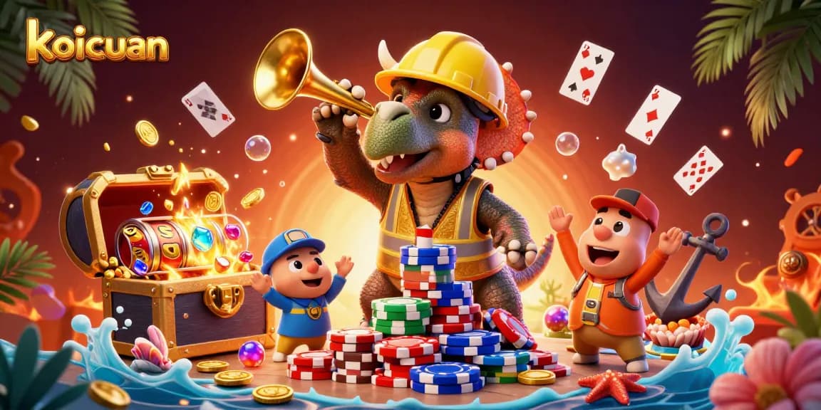 Koicuan menawarkan pengalaman bermain slot yang menarik dengan elemen judi interaktif dan karakter yang menawan.
