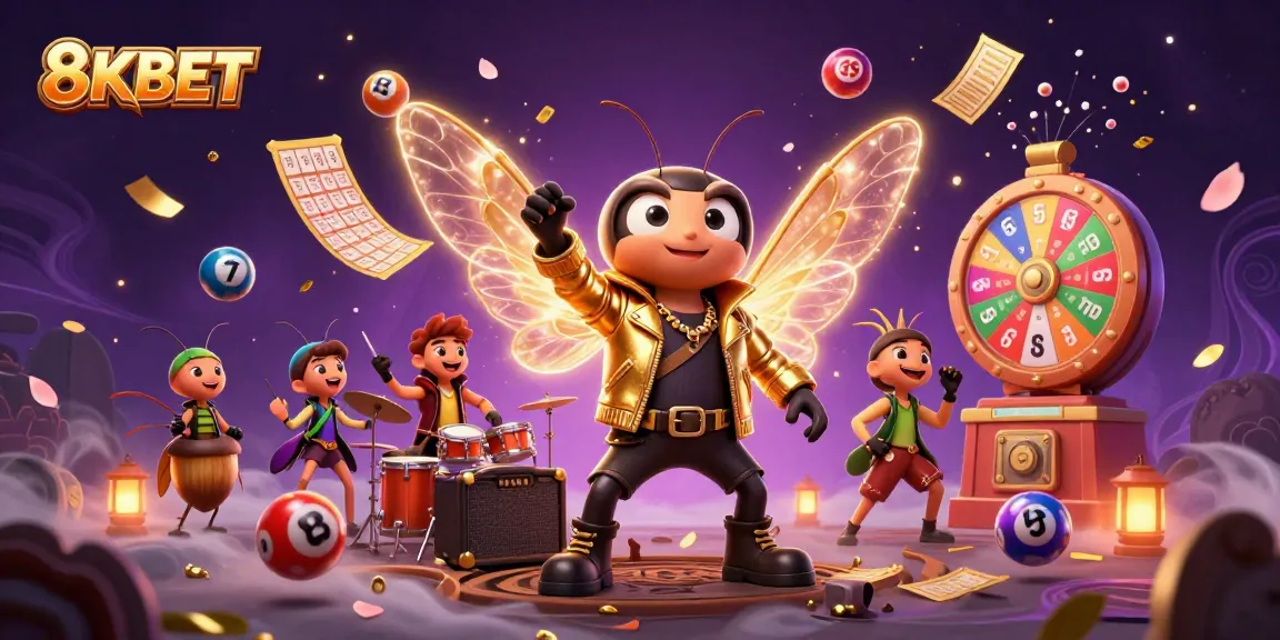 Engage in excitement with 8KBET as the cicada rock star and dynamic game elements pop around!
