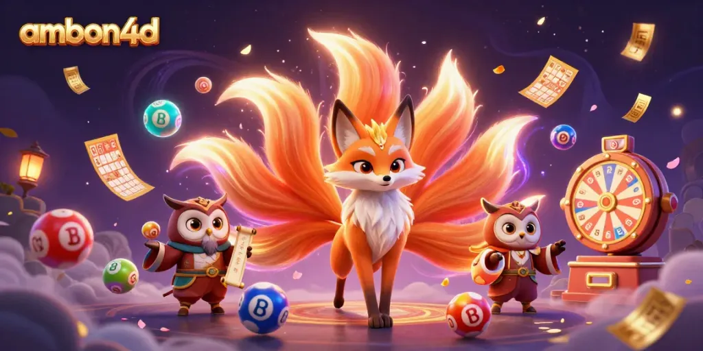 Experience vibrant gameplay at ambon4d with animated character spirits and dynamic lottery elements.