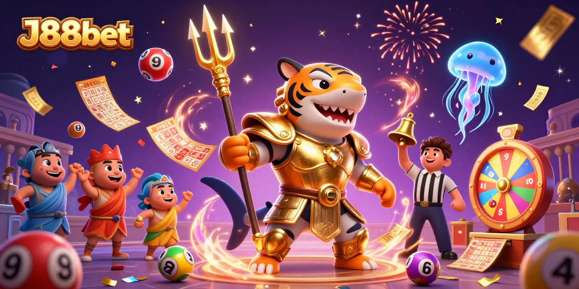 Engage with thrilling lottery action featuring J88bet in an exciting underwater colosseum.
