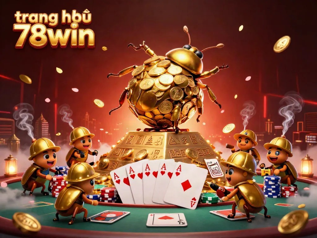 Experience the excitement of trang chủ 78win with vibrant casino-themed illustration and dynamic gambling elements.