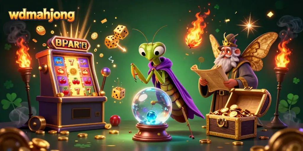 Experience the excitement of wdmahjong with vibrant slots and mystical characters in action.