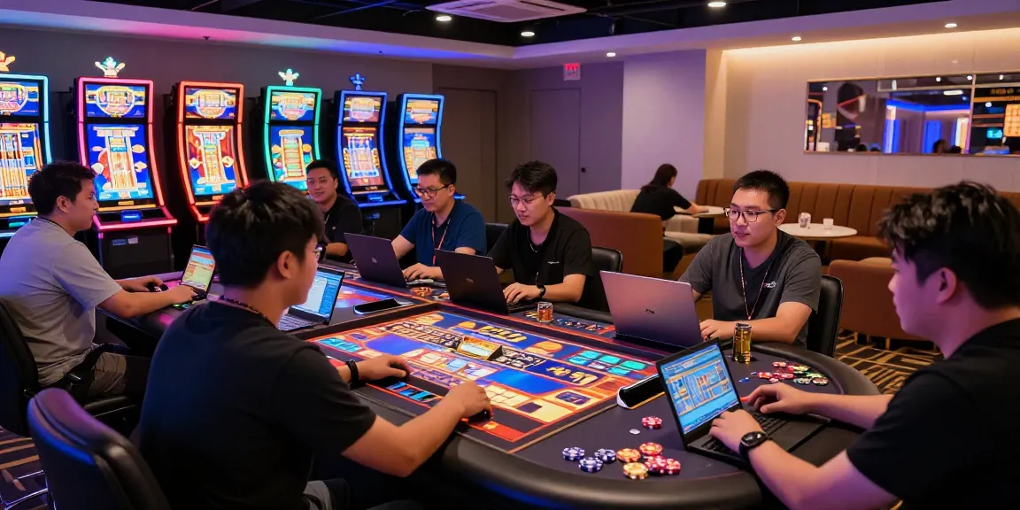 Exciting online gaming experience at tempototo with colorful slot machines and enthusiastic players