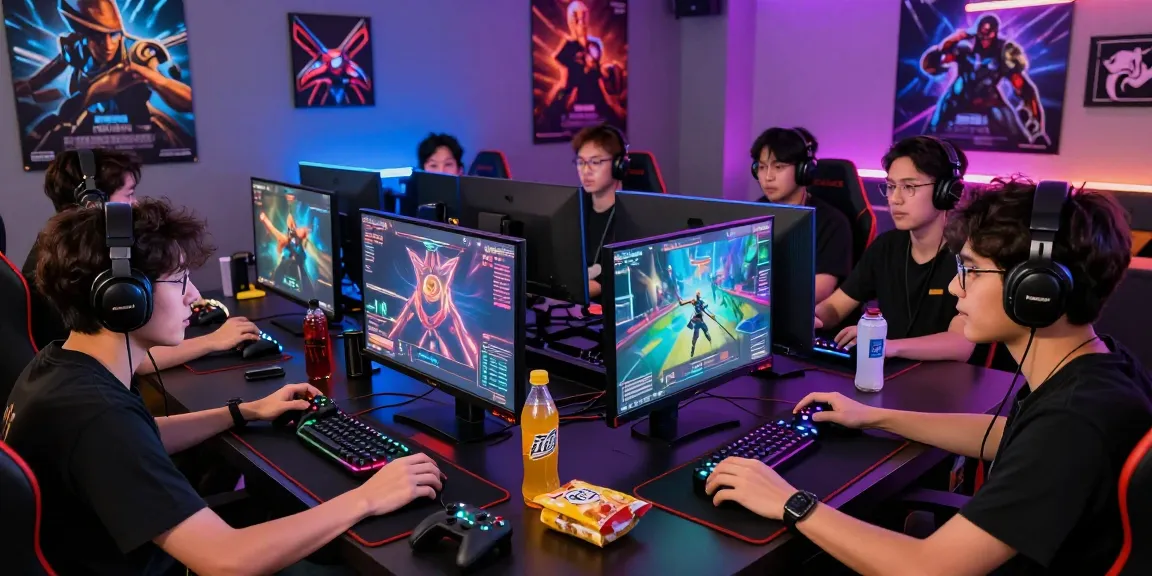 Engaging gaming session at CIKA4D with players focused on multiplayer online games.
