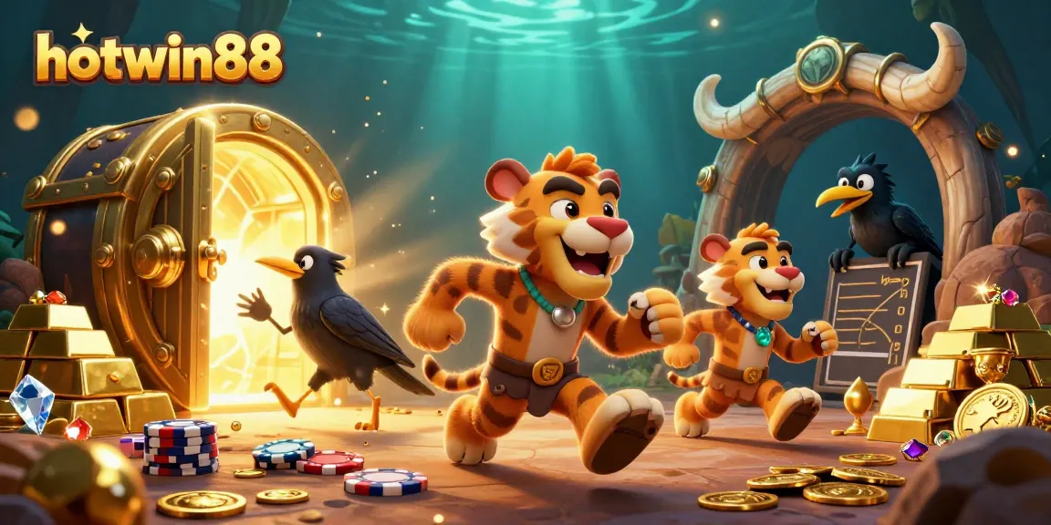 Menangkan jackpot di hotwin88 dengan menonjolnya karakter lucu dalam kasino prasejarah dan chip poker!