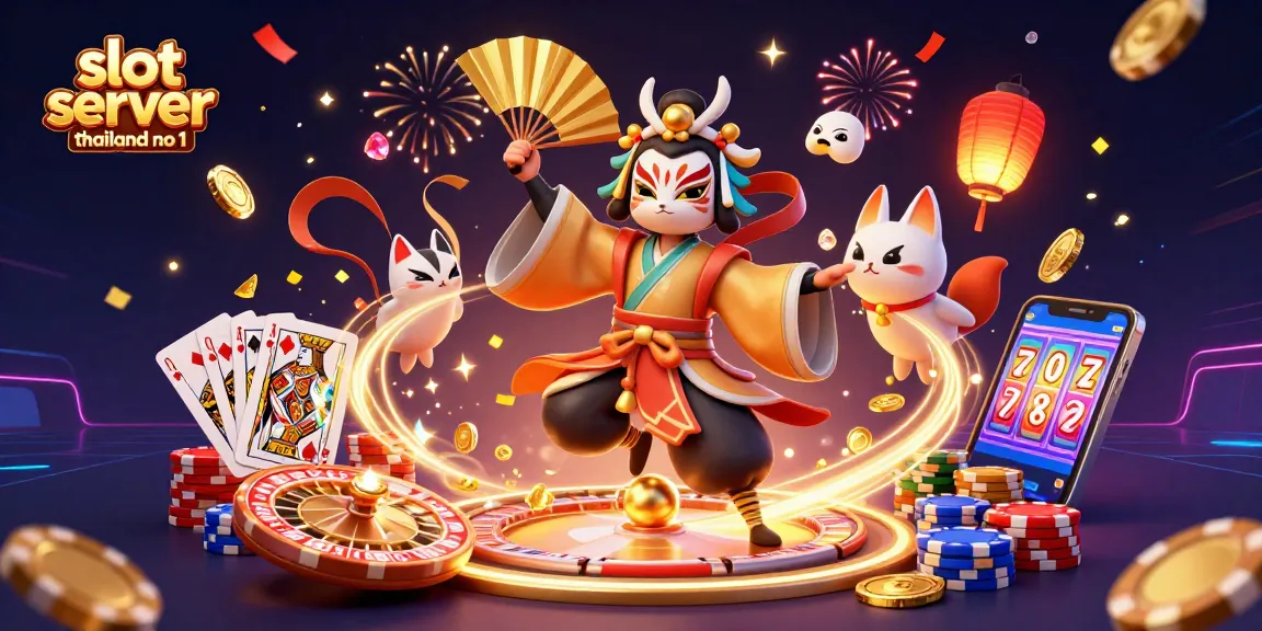 Experience winning thrills with slot server thailand no 1, featuring vibrant 3D casino imagery.