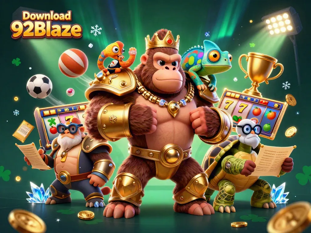 Download 92Blaze to experience a thrilling casino adventure with vibrant characters and rich rewards.