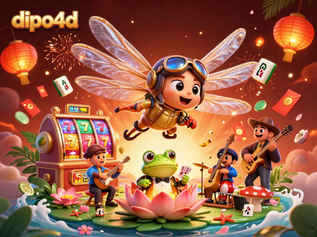 Engage with thrilling games at dipo4d, featuring vibrant slot reels and lively characters!