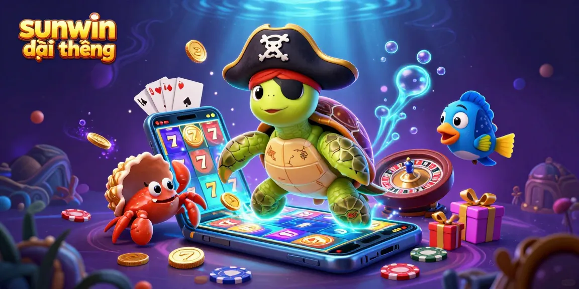 Experience the thrill of sunwin đổi thưởng with this vibrant underwater casino scene.