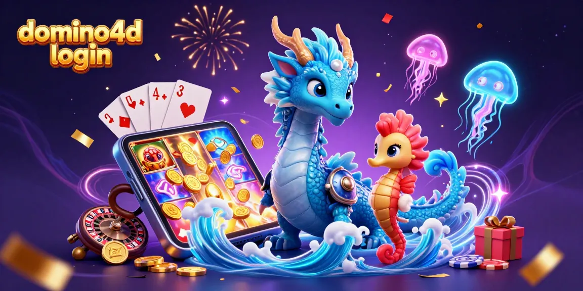 Masuk ke domino4d login dengan ilustrasi naga laut dan elemen kasino mengagumkan.