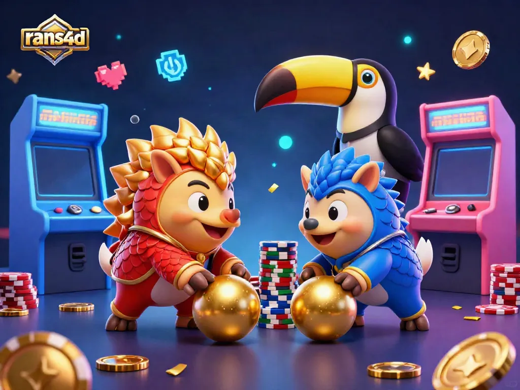 RANS4D menyajikan pangolin bertarung dalam permainan slot dan poker dengan suasana ceria dan hadiah besar.