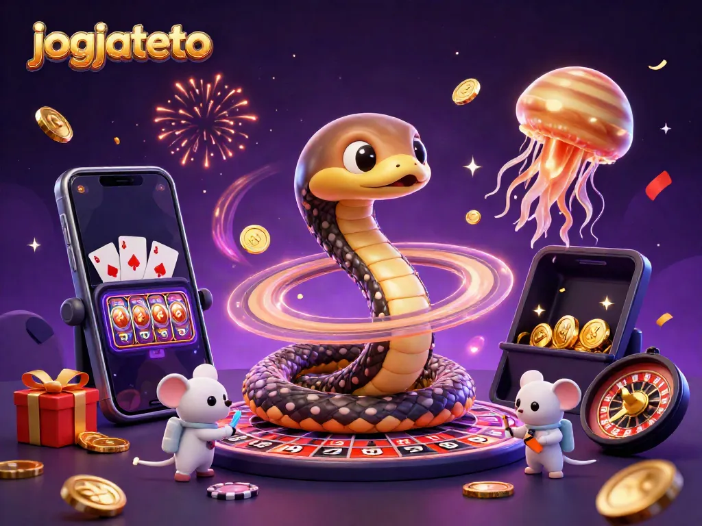 Experience the thrill at jogjatoto, where astronaut mice bet on cosmic roulette with vibrant casino elements.