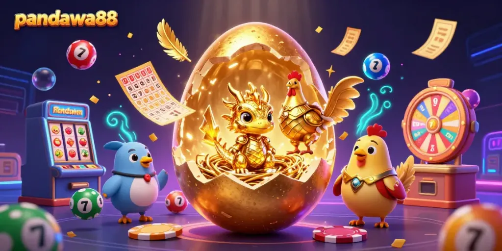 Visualisasi pandawa88 dengan naga kristal emas dan elemen kasino yang menarik, menampilkan pengalaman bermain taruhan yang asli.