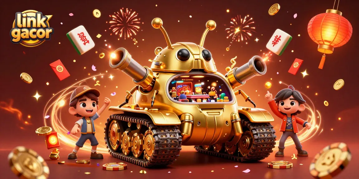 Engage with link gacor at a vibrant casino adventure featuring a golden beetle tank.