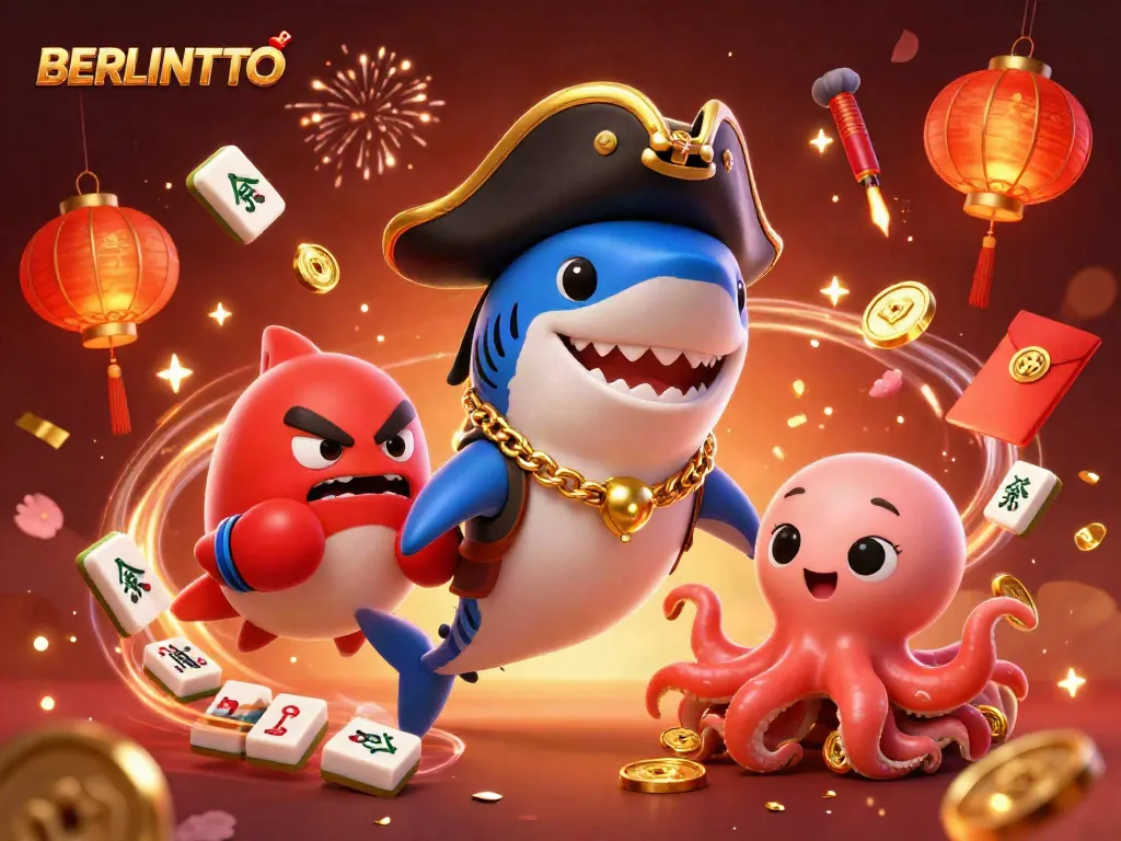 Engage in thrilling gameplay with BERLINTOTO inspired by an exciting casino scene featuring vibrant characters.