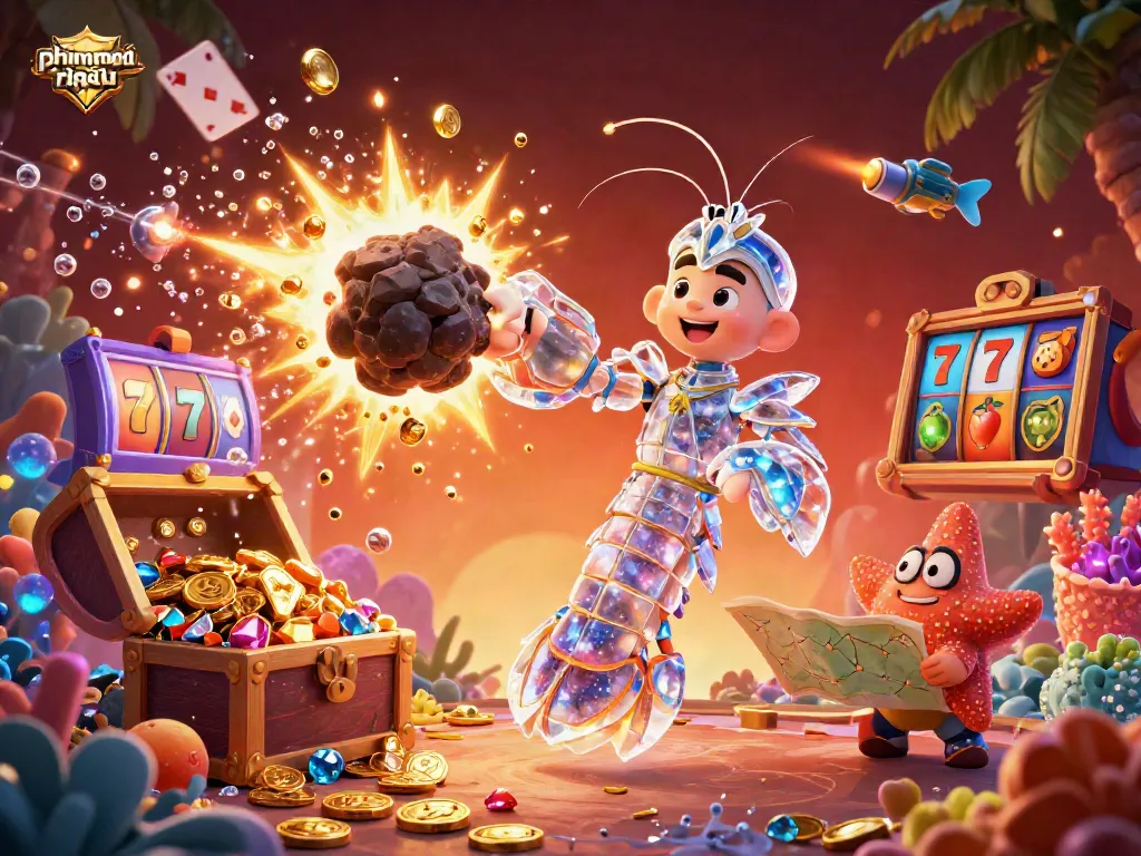Experience thrilling phimmoi mới action as a galactic samurai mantis shrimp battles for riches in a vibrant 3D casino.